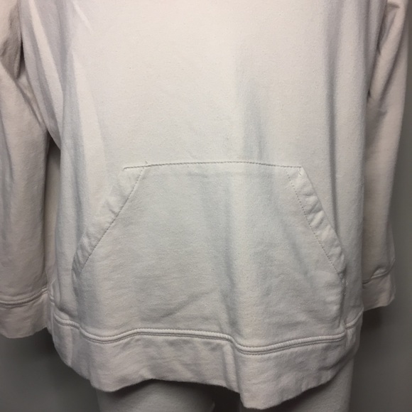 Petite Sophisticate Hoodie Sweatshirt; Low-Neckline; Size Large - Picture 2 of 8